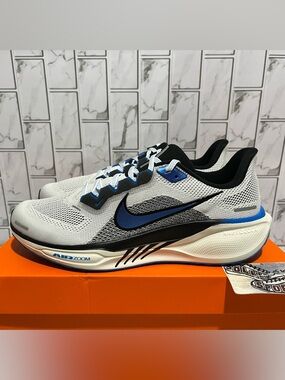 New Nike Air Zoom Pegasus 41 Blue Grey White Running Training Gym Shoes Mens